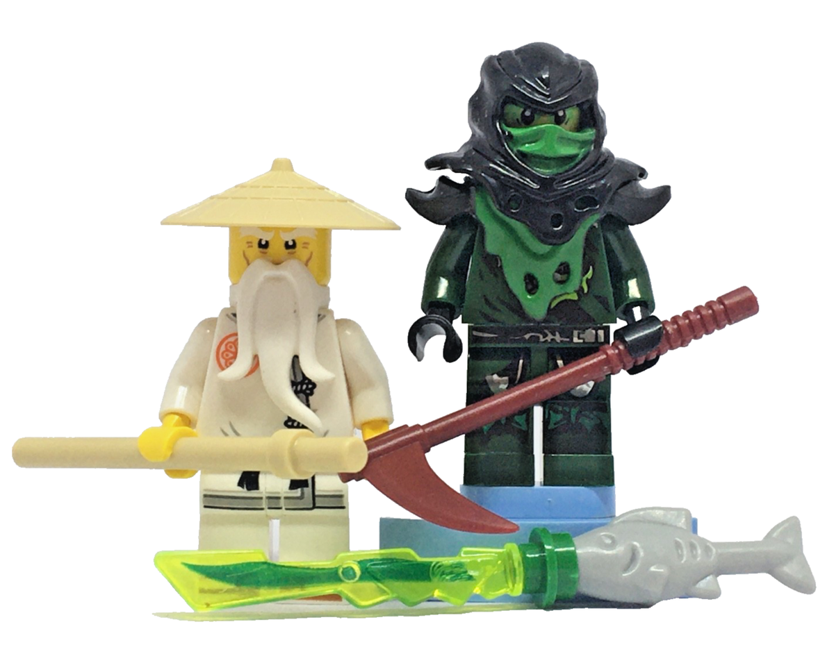 Lego Wu Sensei Master Limited Edition Ninjago Legacy + Evil Green