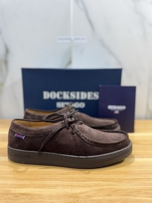 Sebago Harper Herr Veloursleder Dark Brown Casual Herren 43.5