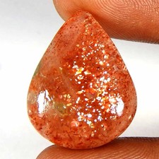 18.10 Ct Natural Red Iolite Sunstone Pear Cabochon 24x18x5 Loose Gemstone