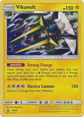 Vikavolt - SM28 - Pokemon Sun & Moon Promo Holo Rare Card NM