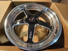 (QTY 1) Weld S104 VENTURA Gloss Black Milled Wheel Rim 22X8.5 5X127 6MM