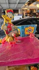 VINTAGE FISHER PRICE DONALD DUCK CART 1954 No. 605; Rarity 3; Full Litho.