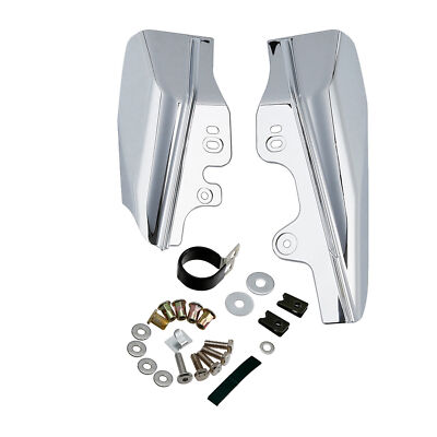 Chrome Mid-Frame Air Deflector Heat Shield Cover Fit For Harley