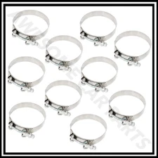 10X 2" 2 Inch 50.8mm T-Bolt T Bolt Clamps Stainless Turbo Intake Intercooler