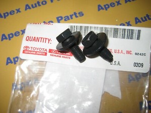 Toyota Tacoma 4Runner FJ Tundra Land Cruiser Front Skid Plate Bolts OEM
