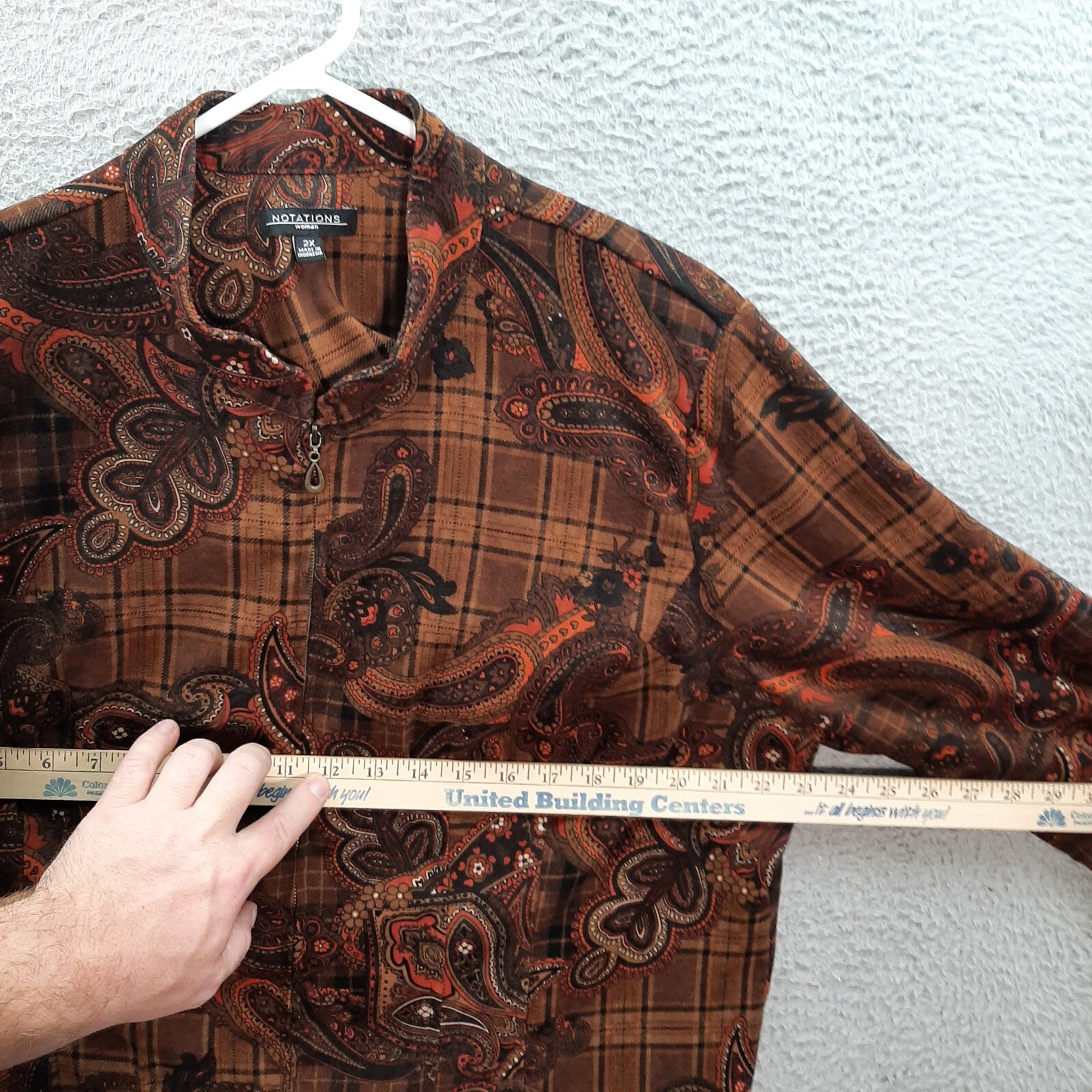 Notations Jacket Womens 2X Multicolor Paisley Boh… - image 3