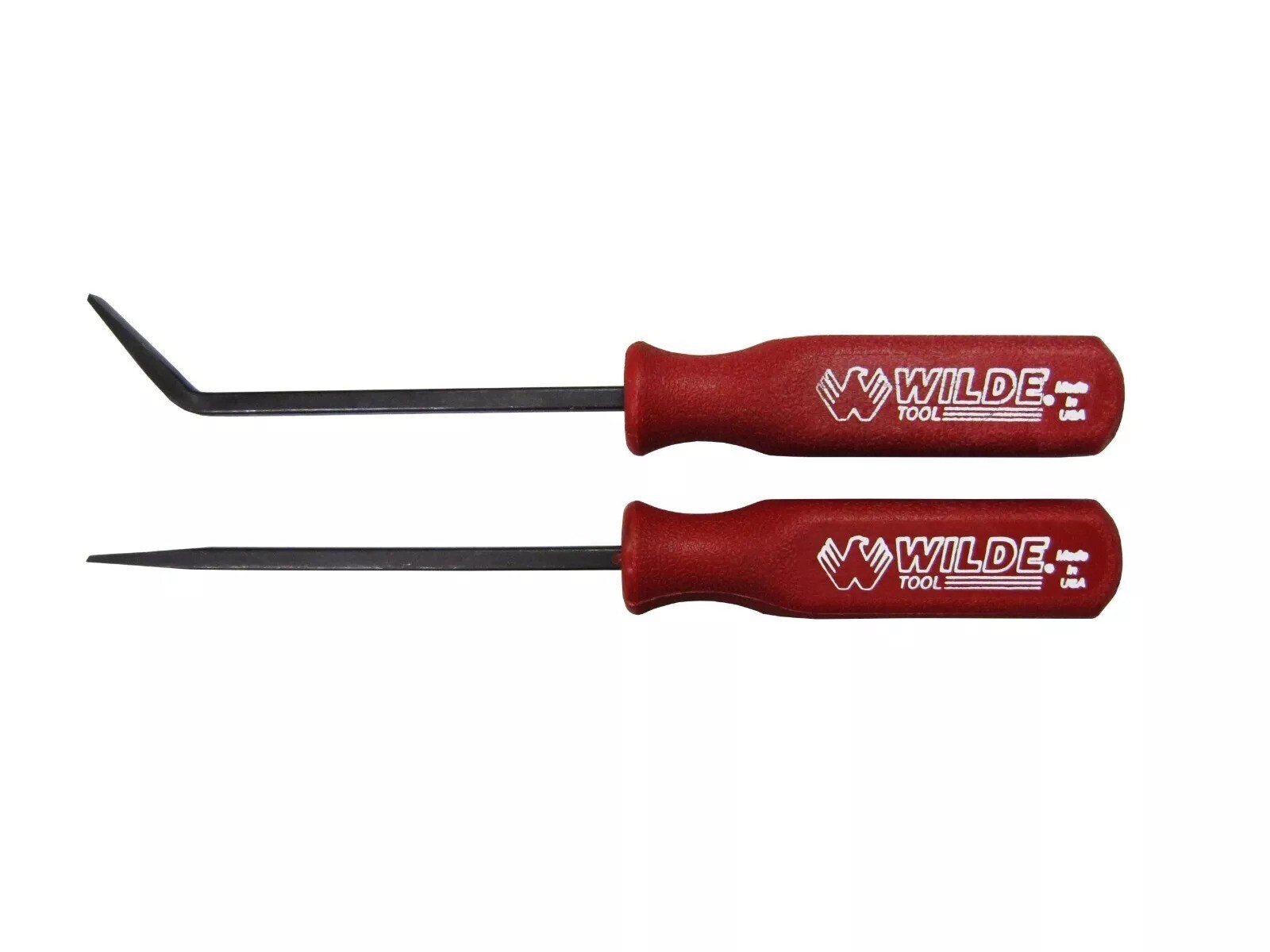 Wilde 9pc Pry Bar Set 4-45" HPB9, Hard Cap Strike Handle Steel Rack Made in USA