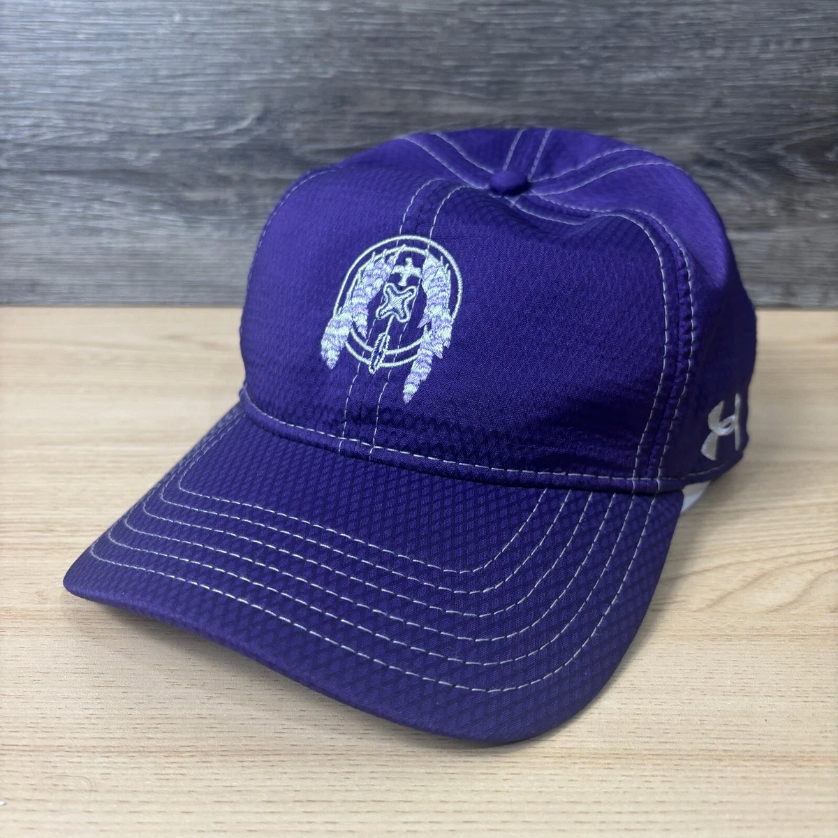 Under Armour Womens Purple Heathered Adjustable Strapback Baseball Hat OSFA Under Armour Women main image 2