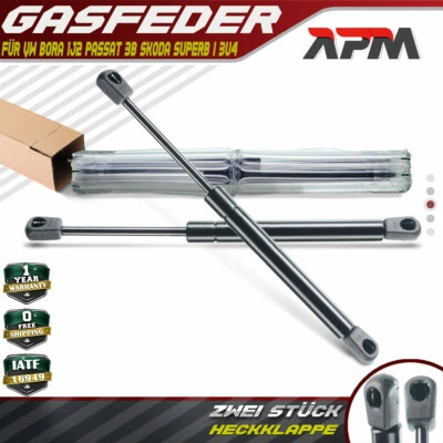 2x Gasfeder Heckklappe Dämpfer 279mm 520N für VW Bora 1J Passat 3B3 Skoda Superb