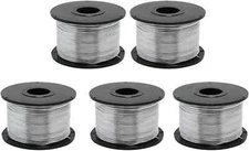 5 Rolls Rebar Tie Wire Coil 1/32 0.8 mm Tying Wire Rebar Tie Tool, 360 ft Re