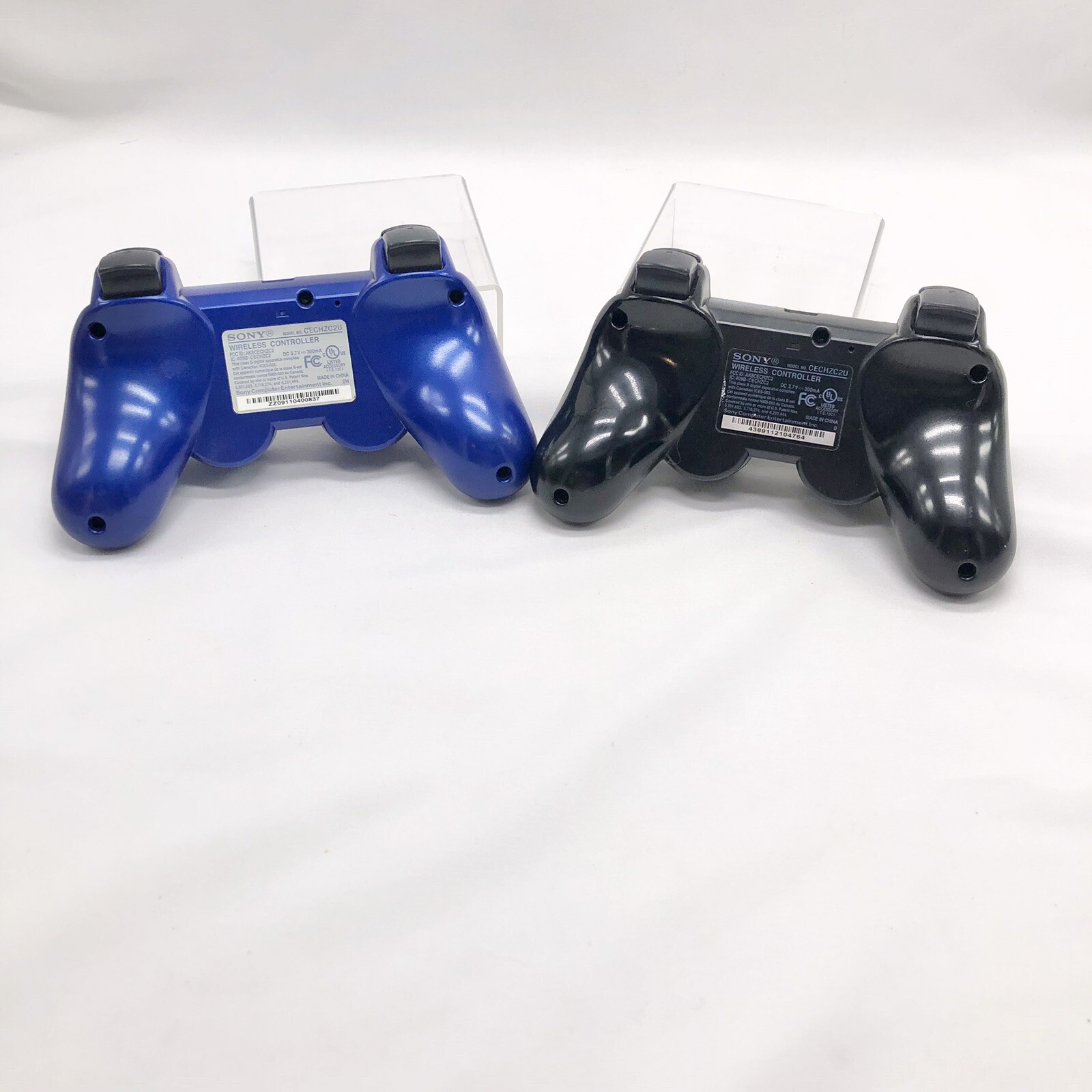 Sony PlayStation DualShock PS3 Wireless Controller Black & Blue Lot of