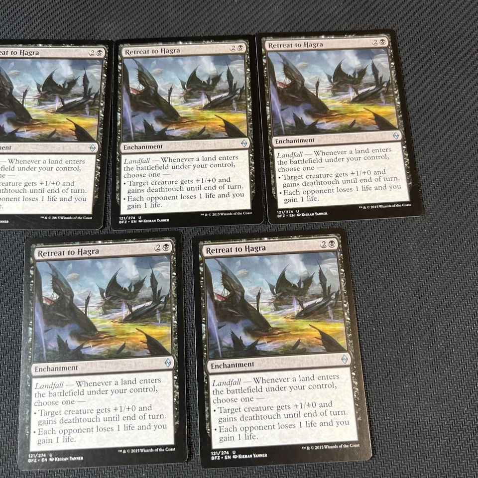 Retreat to Hagra Magic The Gathering Mtg Battle for Zendikar Card 5 - Image 3 of 4