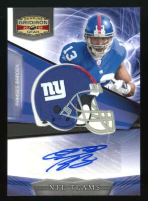 2009 Gridiron Gear Ramses Barden NFL Teams Rookie Autograph Auto /50 JX6892