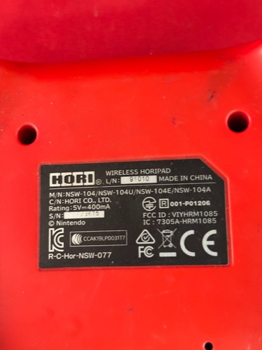 Hori Pad Nintendo Switch License Product Wireless Super Mario Red/Black NSW-104 - Picture 7 of 7