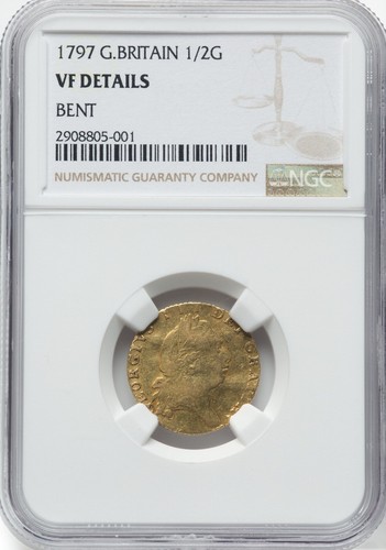 Great Britain - 1797 George III Half Guinea - NGC VF Details - VALUE! - Picture 3 of 4