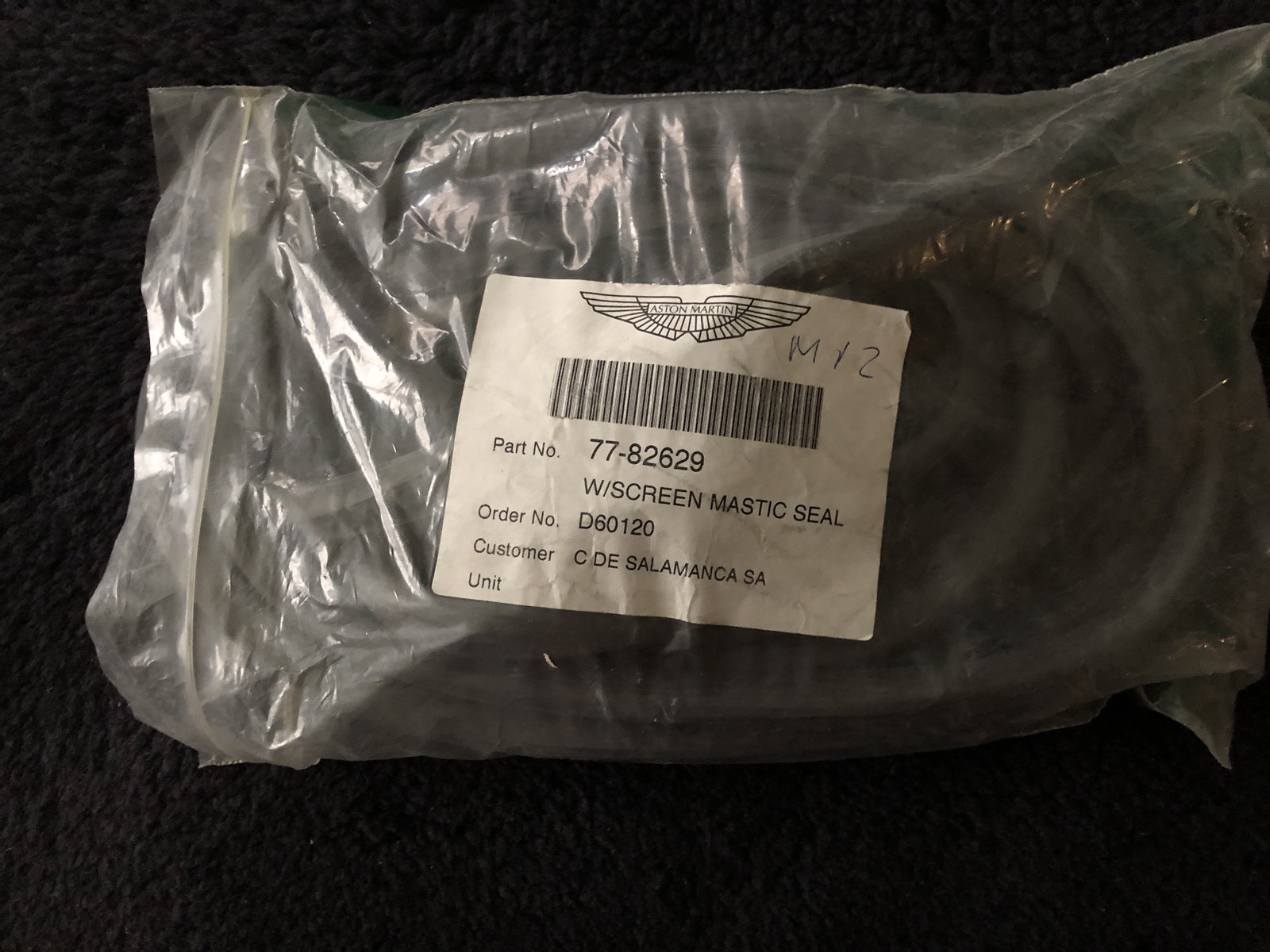 Aston Martin DB7 Vantage Windscreen Mastic Seal 2225 MM 77-82629 NOS OEM NEW