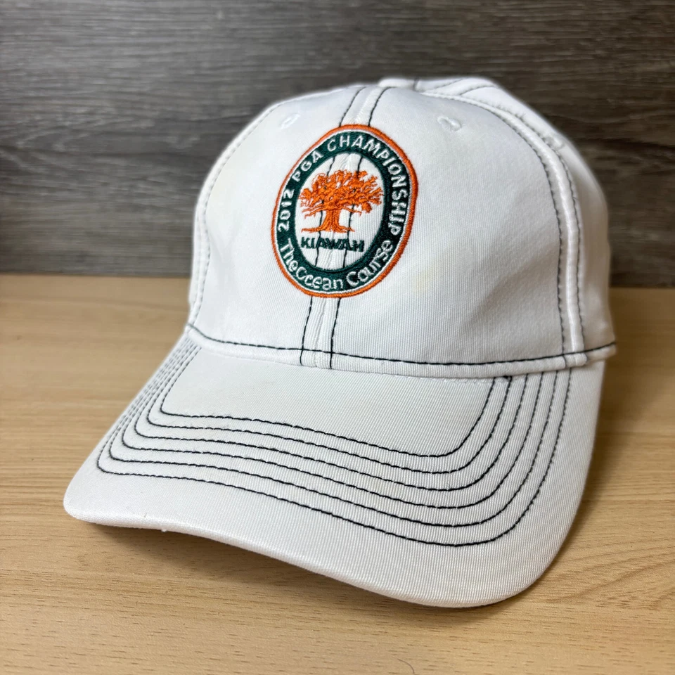Kiawah Hat Cap Fitted S/M White PGA Authentic Golf Course - Image 3 of 4