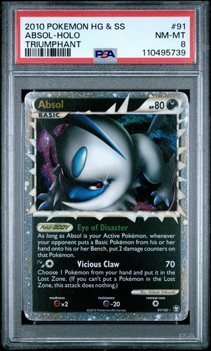 2010 POKEMON TRIUMPHANT ABSOL PRIME #91 ULTRA RARE HOLO PSA 8 NM ...