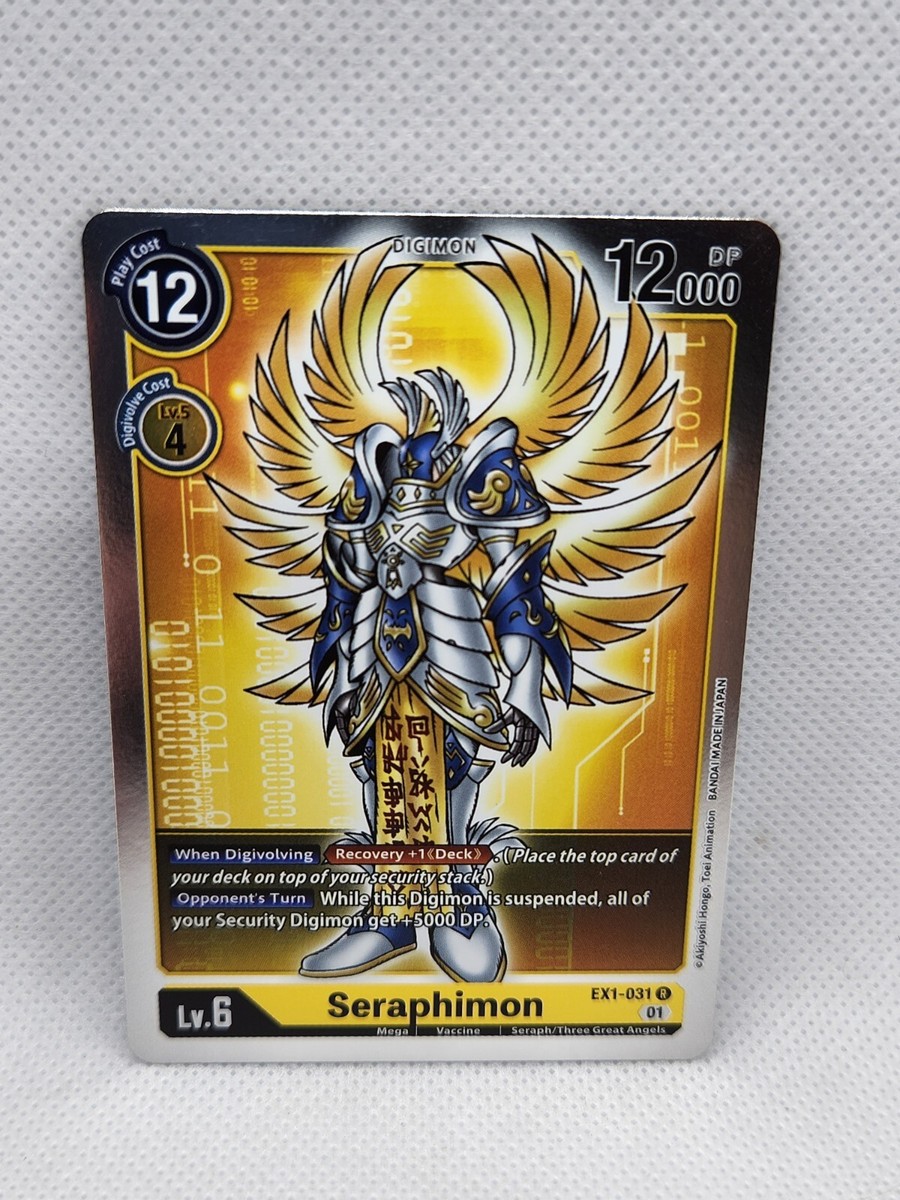 Foil Seraphimon EX1-031 R Classic Collection Digimon TCG