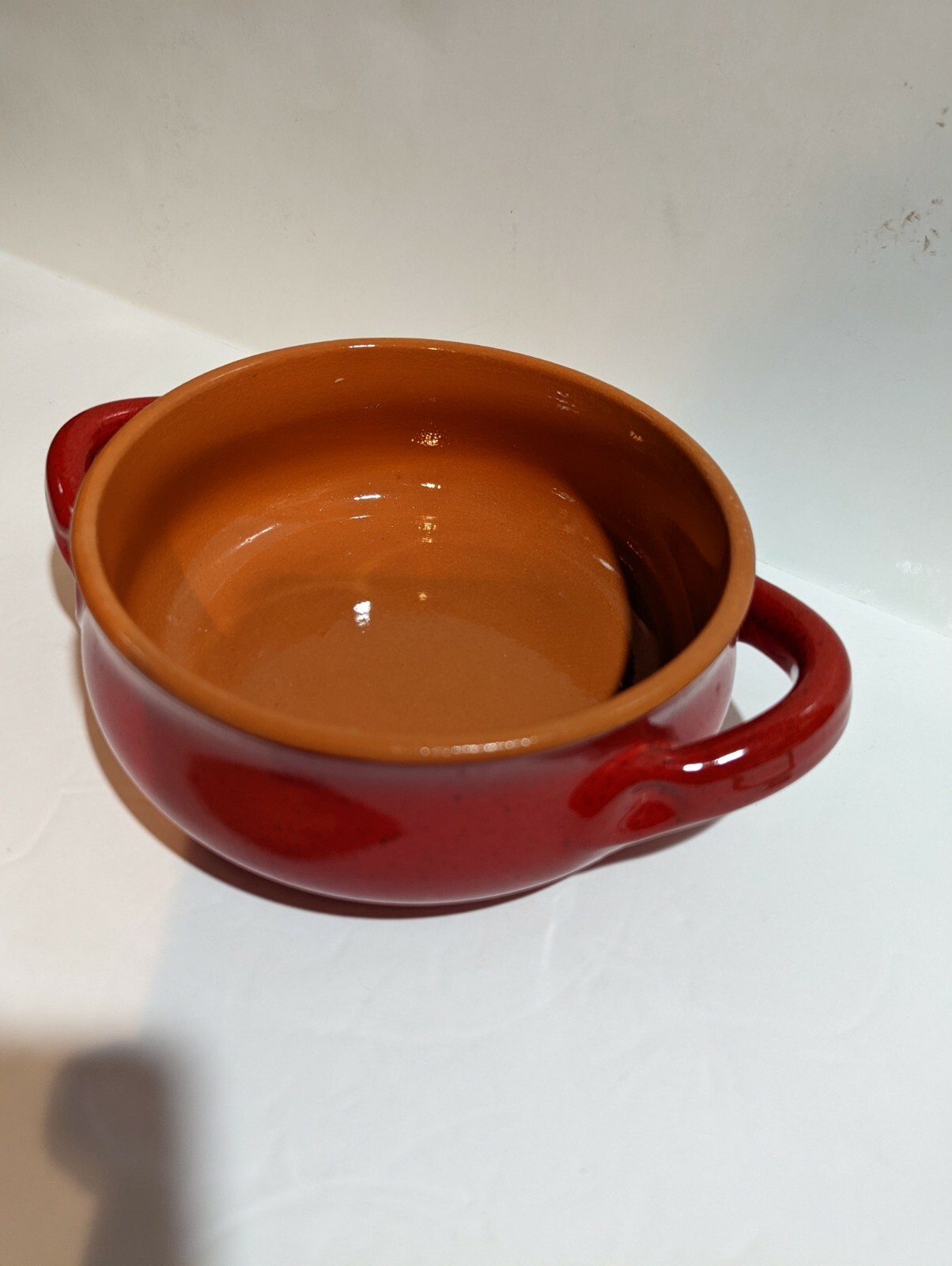 De Silva Terracotta Baking Dish Soup Bowl with Handles, Terre D'Umbria