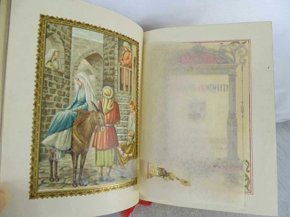 1879 Fine Binding French Missal Catholic Prayer Book Chromolithographs - Image 3 of 4