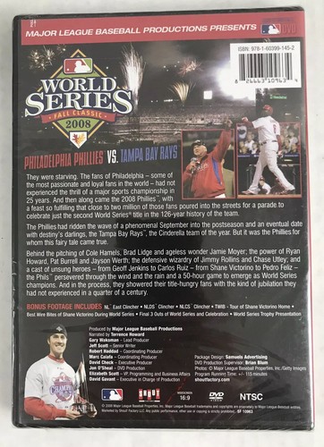 *NEW/Sealed 2008 World Series PHILADELPHIA PHILLIES vs TAMPA BAY (DVD, 2008) - Picture 2 of 2