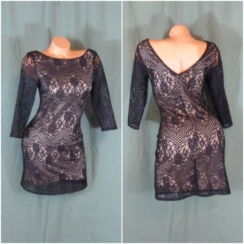 chinese dress ladies Rent Topshop Ruched Lace Jersey Mini Bandeau Dress In Black main image 1