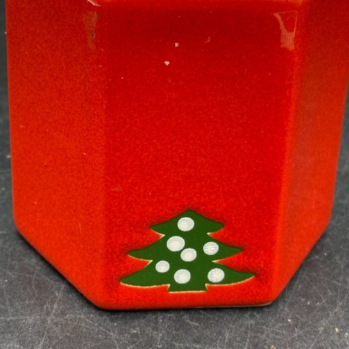 Waechtersbach Christmas Tree Red Candlestick Holders Votive Set of 2 - Picture 8 of 11