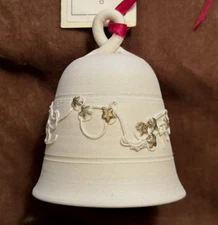 Elaine N. Oliver ~ Porcelain Bisque Wheel Thrown Ltd Ed Bell ~ Signed & Numbered