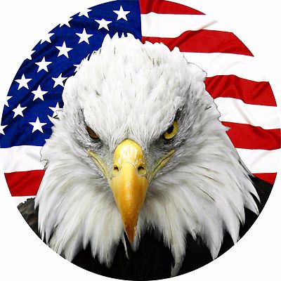 Eagle US Flag Spare Tire Cover - Add your tire size in NOTES during checkout