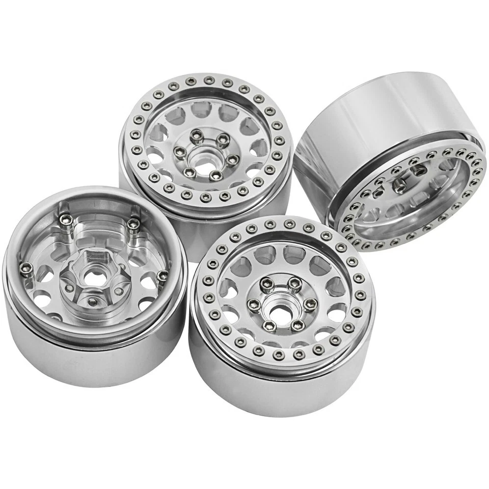 4x 1.9" Beadlock Wheel Hub Rim for RC Crawler Axial SCX10 90046 RR10 Wraith TRX4 - Image 2 of 4