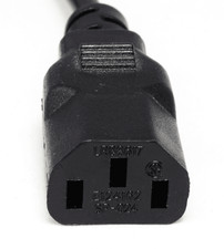 AC Power Cord Replacement Cable for Plasma TV's  Computers 1ft