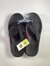 Mens All In Motion Black Flip Flops Size 11 NEW