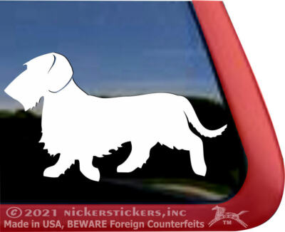 Wirehaired Dachshund | NickerStickers High Quality Vinyl Window Decal