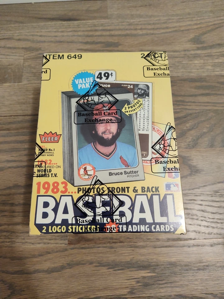 1983 Fleer бейсбол BBCE виолончель упаковка + 1983 Fleer Ryne Sandberg #507 дебютант карта - Изображение 3 из 4