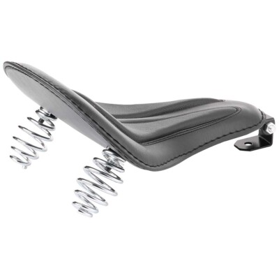 Black Motorcycle Spring Large Solo Seat For Harley Davidson