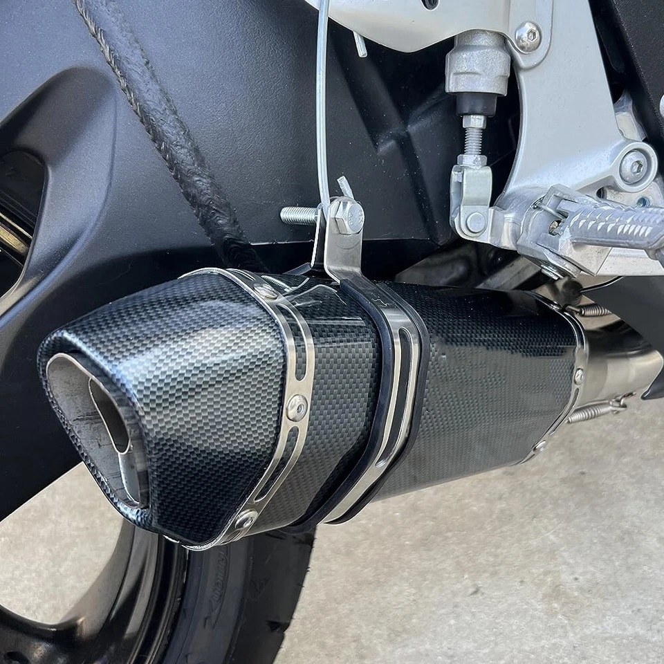 Tubo de escape silenciador tubo de escape antideslizante para Kawasaki Ninja 250R 650R KLR650 38 mm-51 mm Foto 4 de 4