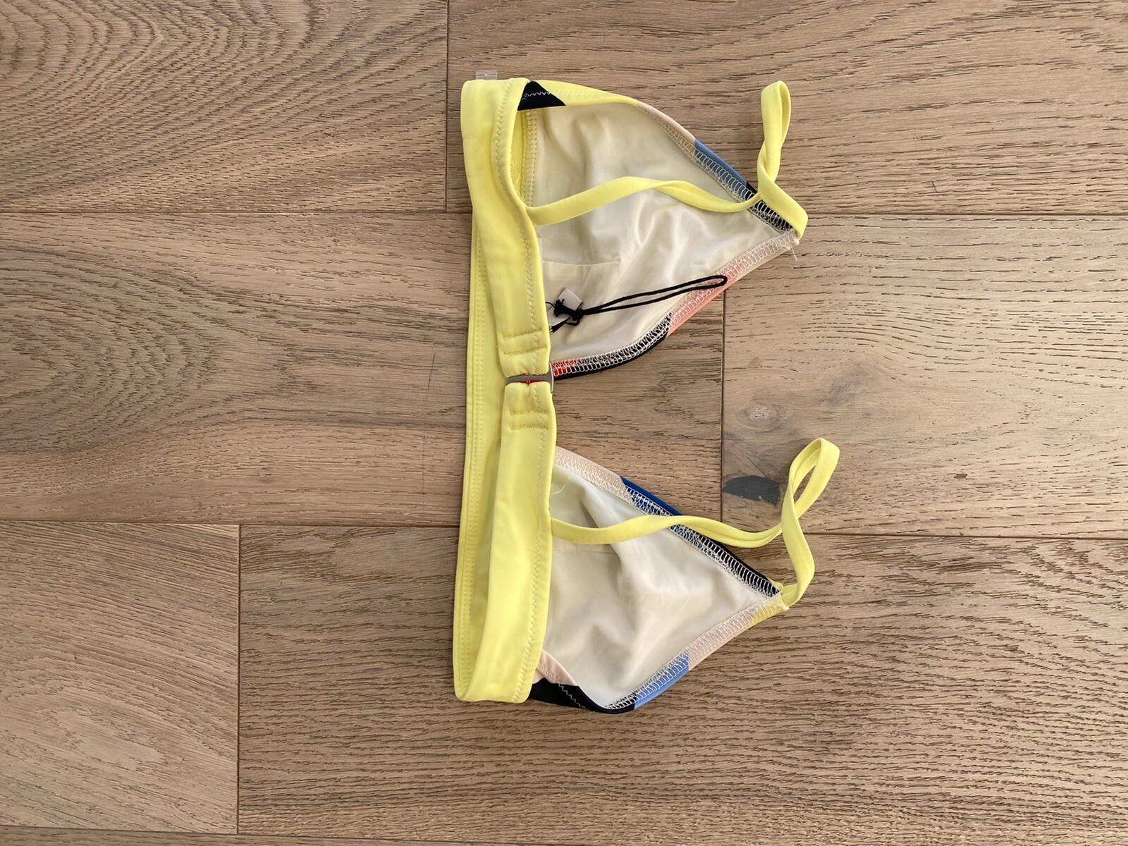 Solid and striped bikini top small - image 6