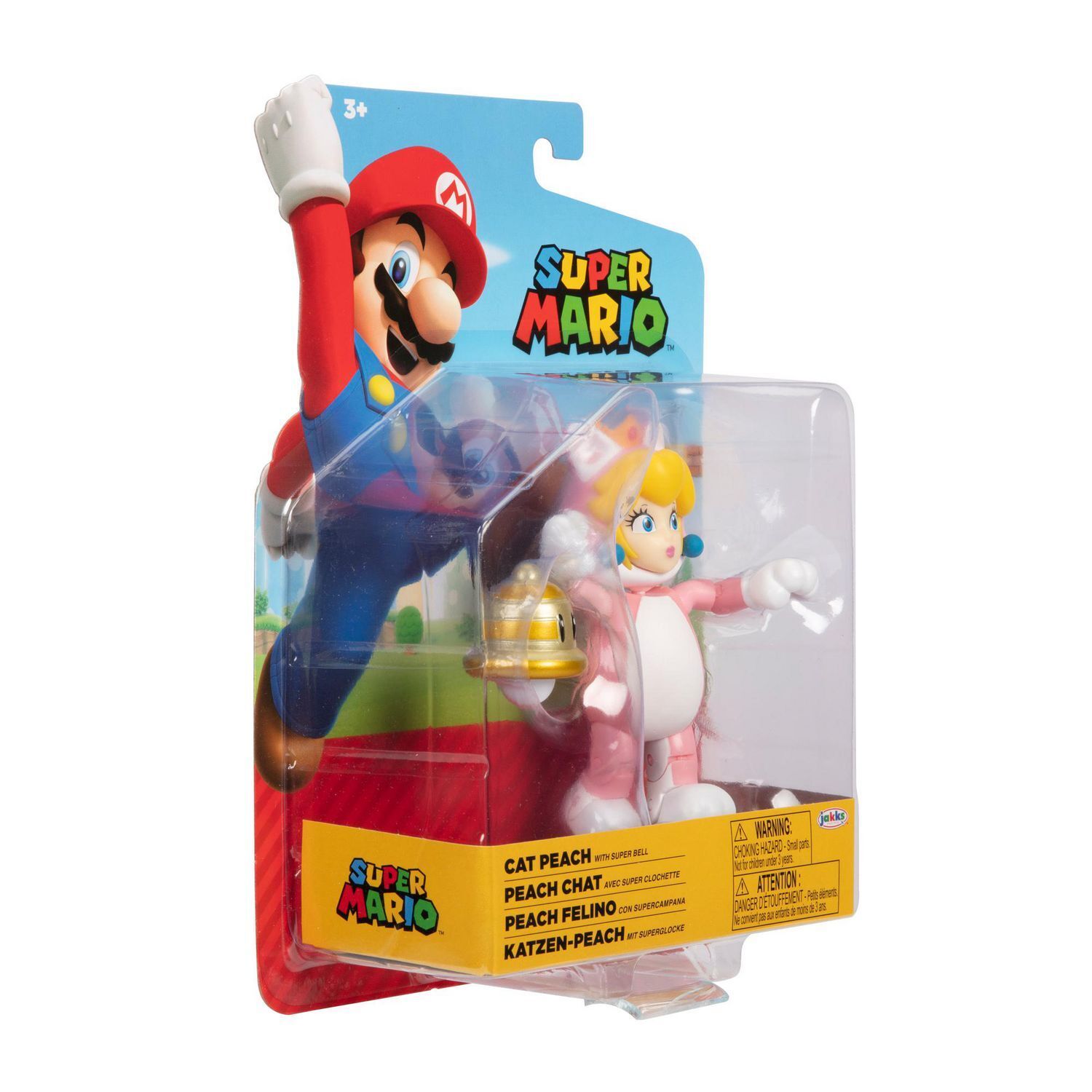  World of Nintendo Super Mario Cat Peach 4 pulgadas Escala 41175  : Videojuegos