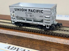 UNION PACIFIC IRON ORE CAR - HO Scale -" UP SILVER " PAINT SCHEME NEW DISPLAY