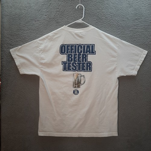 Vintage Alstyle Shirt Adult Extra Large White The Man Show Jimmy Kimmel Beer Y2K