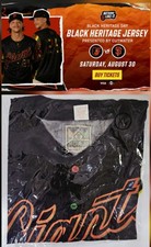 NEW San Francisco SF Giants XL Black Heritage Day Jersey SGA 8/30/25 0 USPS
