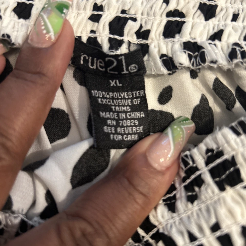 BLUSA CON HOMBROS DESCUBIERTOS con estampado animal para mujer talla XL nueva Foto 4 de 4