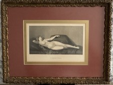 A Sleeping Woman Photogravure In (possibly) Original Frame