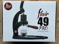 Flair 49 Pro Manual Lever Espresso Maker - Pressure Gauge - Boxed Mint Condition