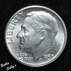 1957-D Roosevelt Dime — photo from another recent sale