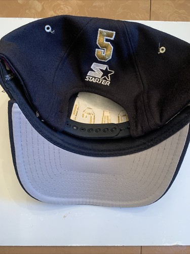 Chapeau snapback 100 % laine Houston Astros STARTER JEFF BAGWELL #5 NEUF SANS ÉTIQUETTE RARE - Photo 5/11