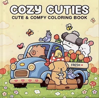 Cozy Cuties Cute & Comfy Coloring Activity Book for Adults