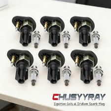 6X Ignition Coils & Iridium Spark Plug For 02-05 Chevrolet Trailblazer EXT 4.2L