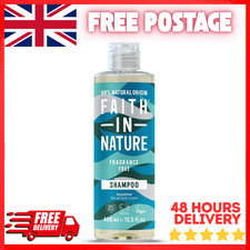 Image of Faith In Nature Fragrance Free Shampoo 400ml Vegan Sensitive Hair